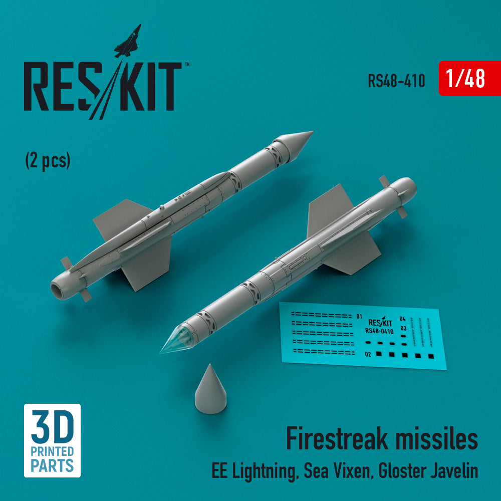 ResKit RS48-0410 1:48 Firestreak missiles