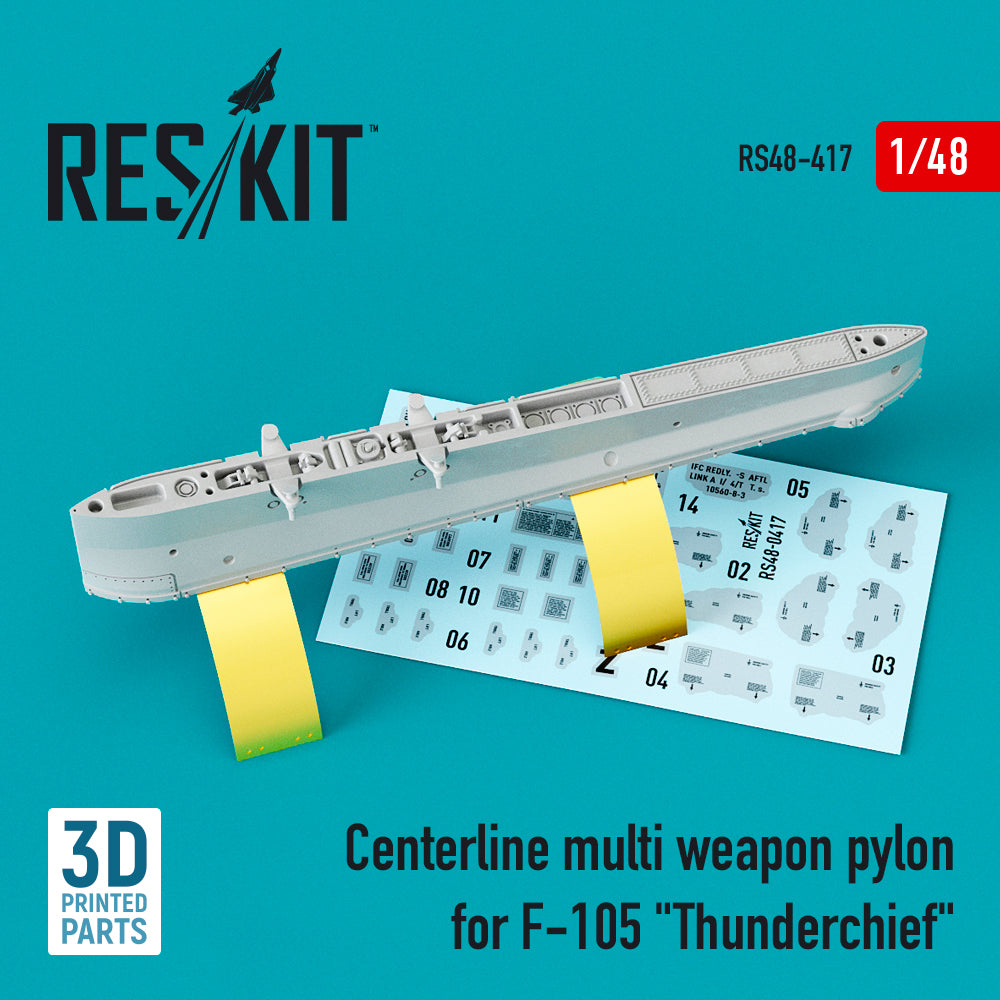 ResKit RS48-0417 1:48 F-105D/G Thunderchief Multi Weapon Pylon