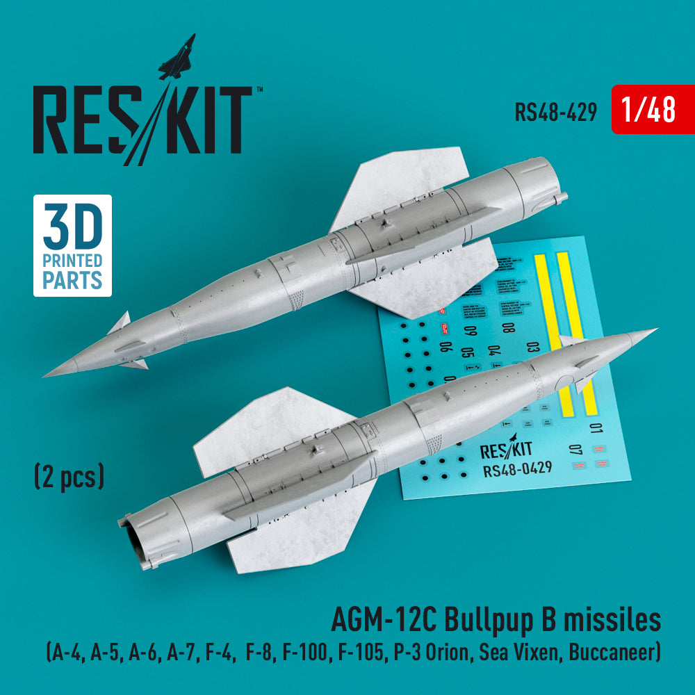 ResKit RS48-0429 1:48 AGM-12C Bullpup B missiles