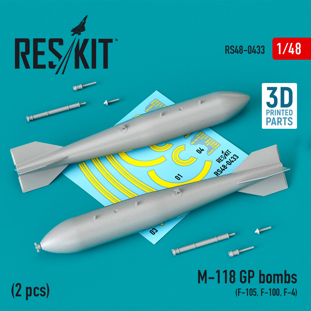 ResKit RS48-0433 1:48 M-118 GP bombs