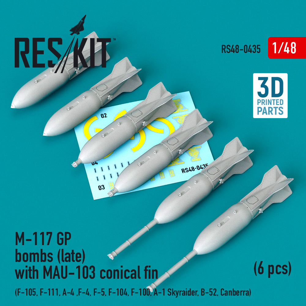 ResKit RS48-0435 1:48 M-117 GP bombs