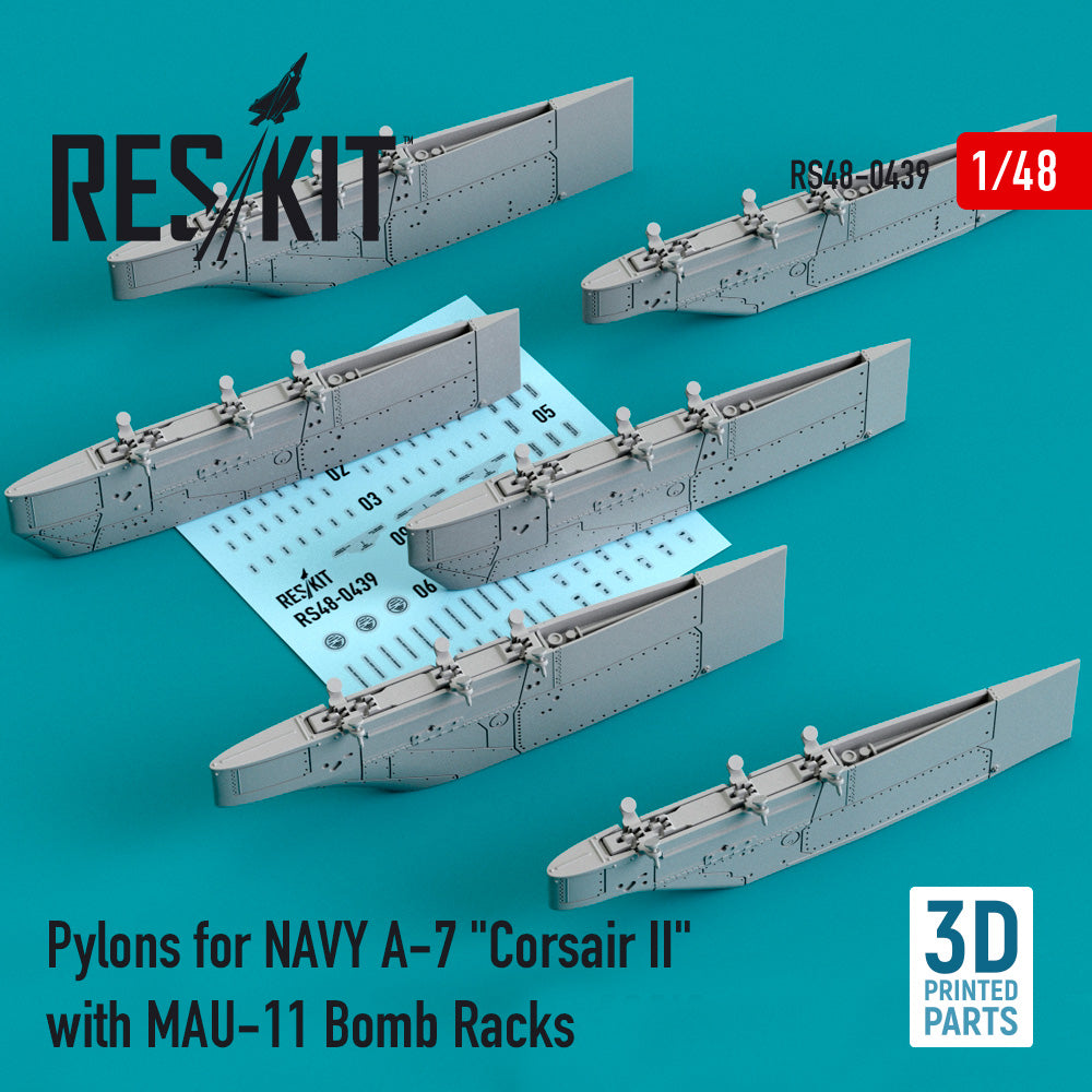 ResKit RS48-0439 1:48 Navy A-7A/B/D/E Corsair II MAU-11 Pylons