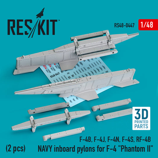 ResKit RS48-0447 1:48 NAVY inboard pylons for McDonnell F-4 Phantom