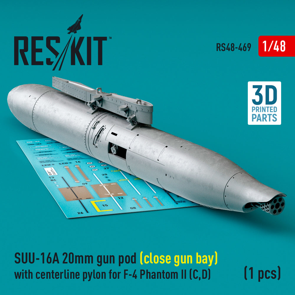 ResKit RS48-0469 1:48 SUU-16A 20mm gun pod