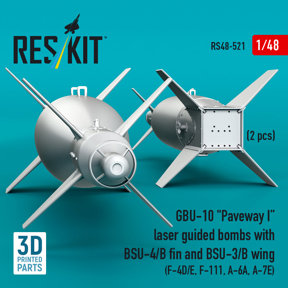 ResKit RS48-0521 1:48 GBU-10 Paveway I Laser Guided Bombs