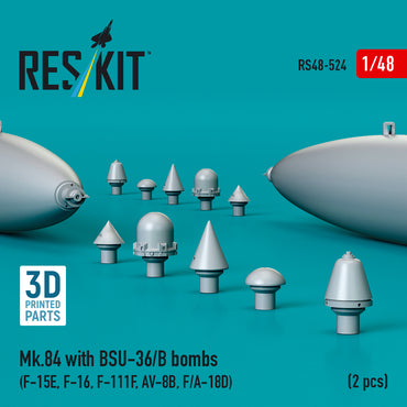 ResKit RS48-0524 1:48 Mk.84 with BSU-36/B bombs