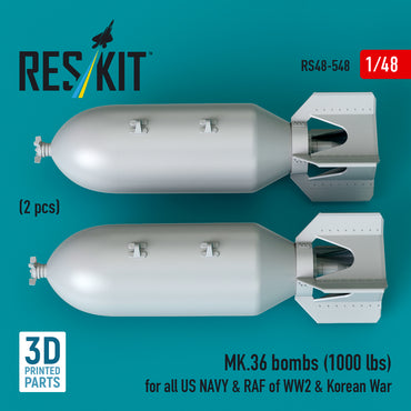 ResKit RS48-0548 1:48 MK.36 bombs