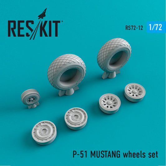 ResKit RS72-0012 1:72 North-American P-51D MUSTANG wheels set