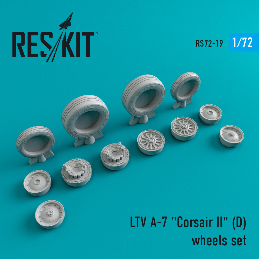 ResKit RS72-0019 1:72 LTV A-7D Corsair II wheels set