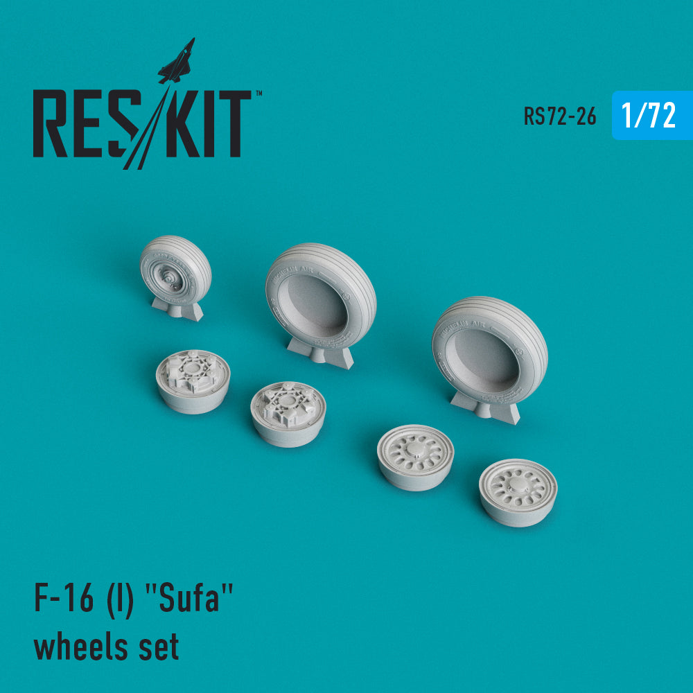 ResKit RS72-0026 1:72 General-Dynamics F-16 Sufa wheels set