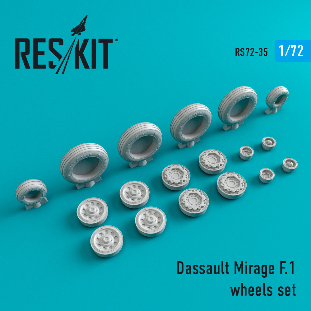 ResKit RS72-0035 1:72 Dassault_Mirage F.1 wheels set