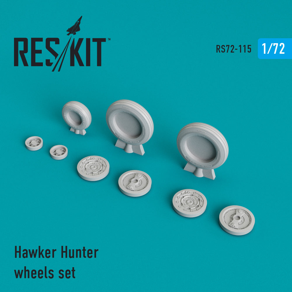 ResKit RS72-0115 1:72 Hawker Hunter F.6 wheels set
