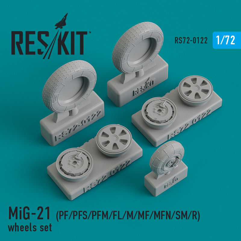 ResKit RS72-0122 1:72 MiG-21PF/PFS/PFM/FL/M/MF/SM/R Wheels