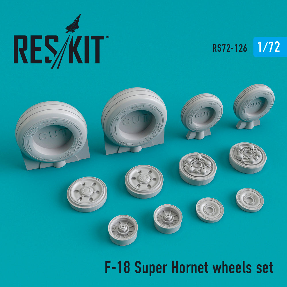 ResKit RS72-0126 1:72 Boeing F/A-18E/F/A-18F Super Hornet wheels set