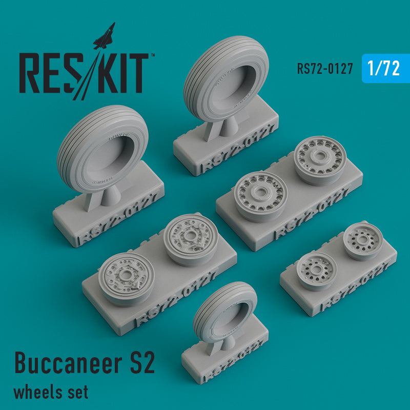ResKit RS72-0127 1:72 Blackburn/Hawker-Siddeley Buccaneer S.Mk.2 wheels set
