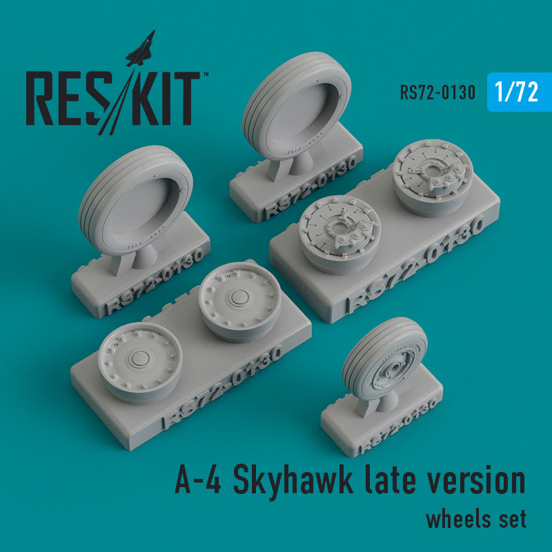 ResKit RS72-0130 1:72 Douglas A-4 Skyhawk late version wheels set