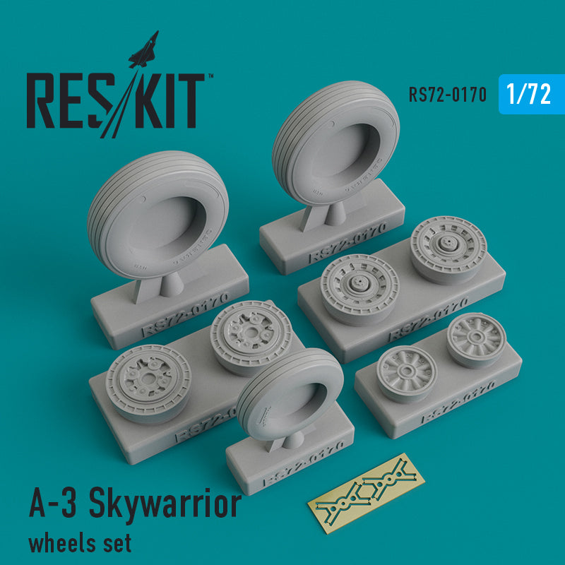ResKit RS72-0170 1:72 Douglas A-3 Skywarrior wheels set