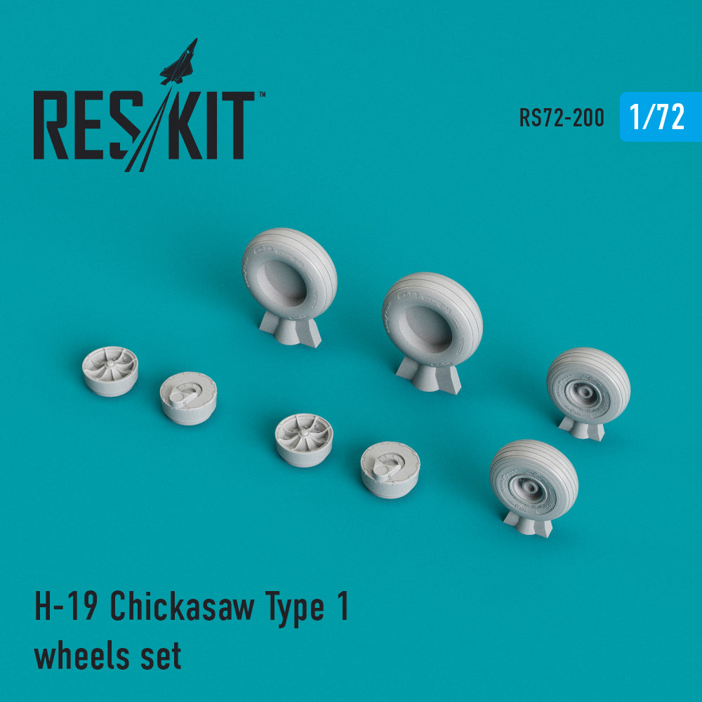 ResKit RS72-0200 1:72 Sikorsky UH-19A Chickasaw Type 1 wheels set