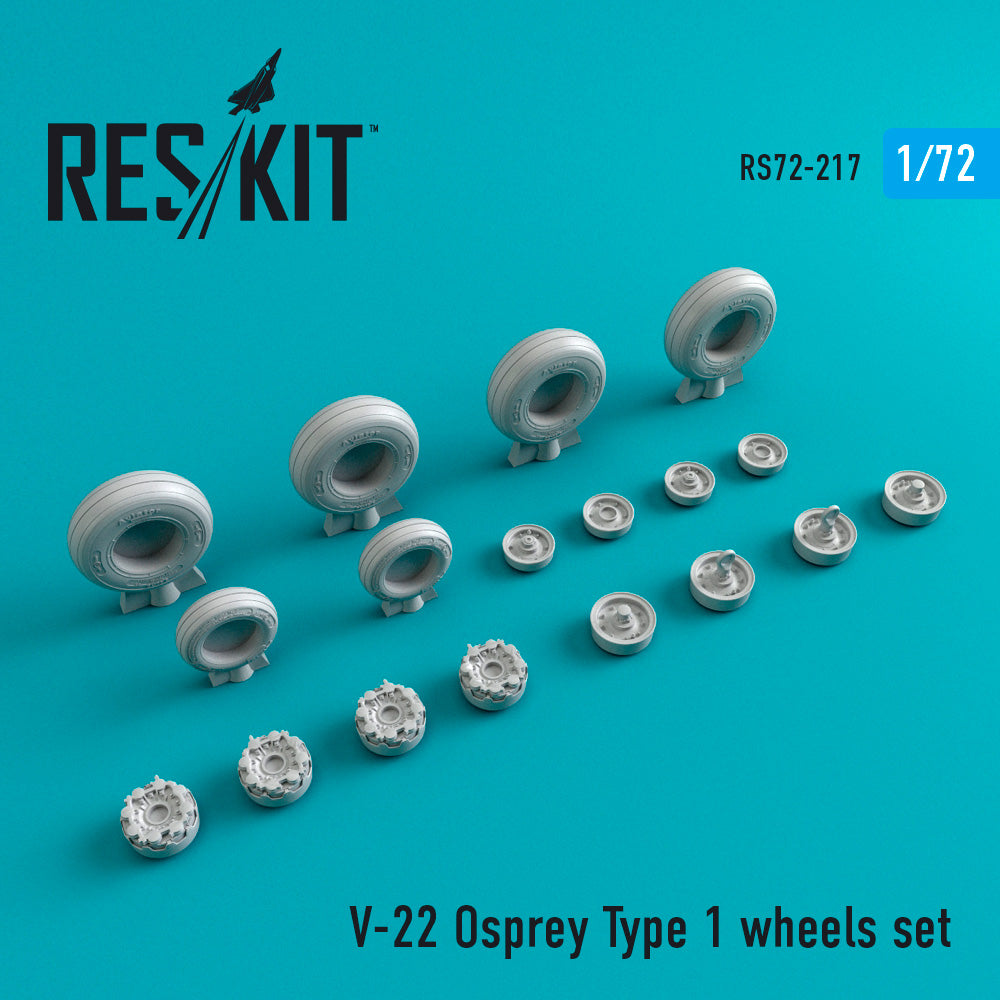 ResKit RS72-0217 1:72 Bell-Boeing V-22 Osprey Type 1 wheels set