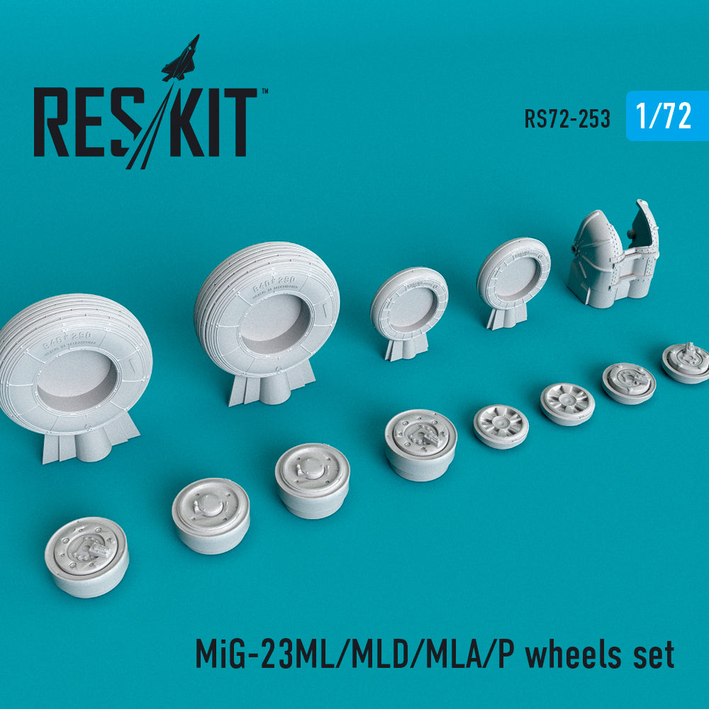 ResKit RS72-0253 1:72 Mikoyan MiG-23ML/MiG-23MLD/MiG-23MLA/MiG-23P) wheels set