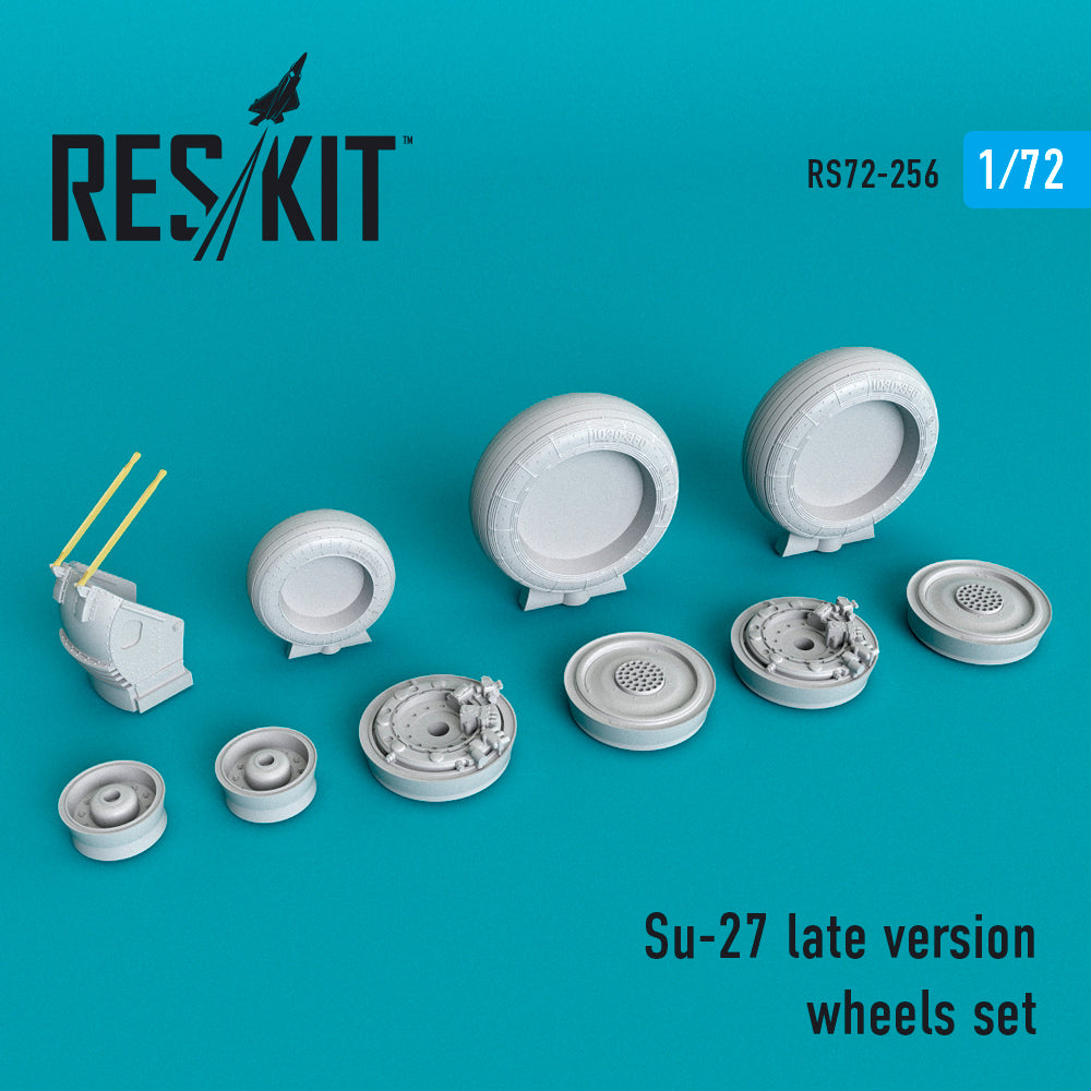 ResKit RS72-0256 1:72 Sukhoi Su-27 late version wheels set late version