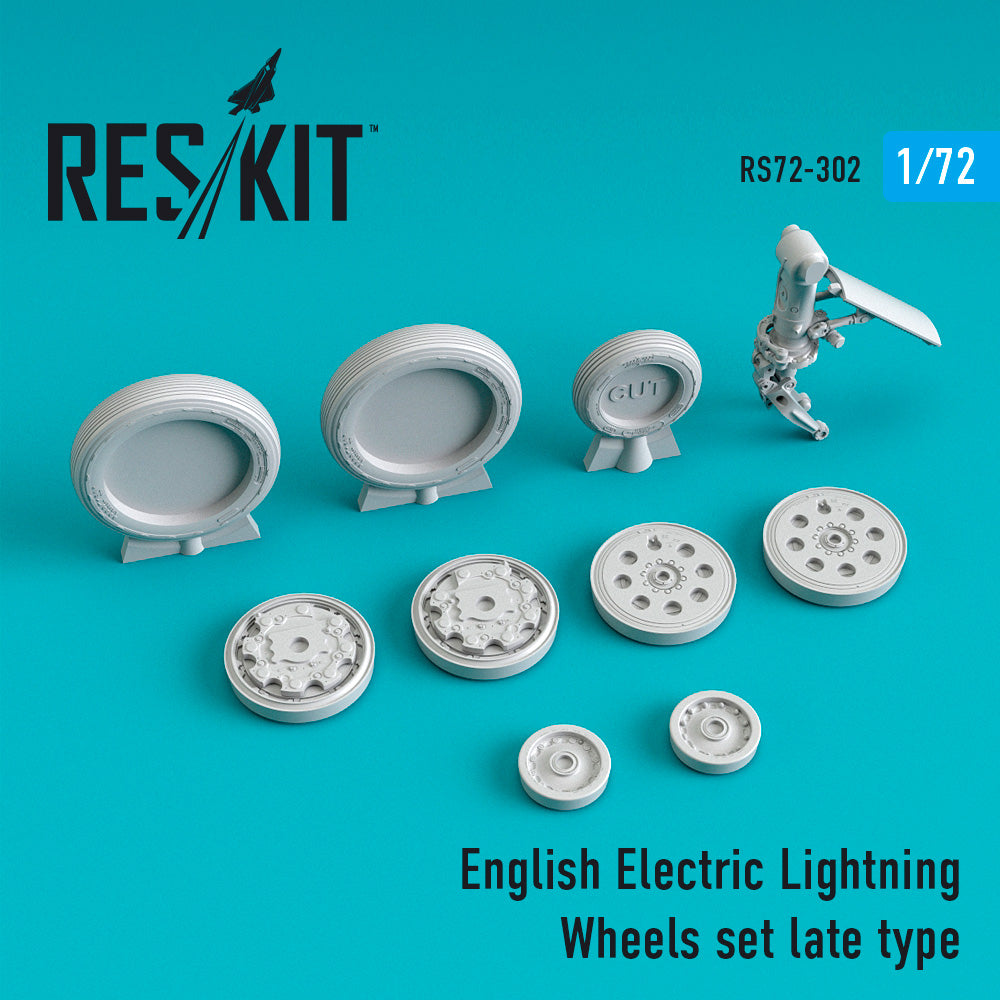 ResKit RS72-0302 1:72 BAC/EE Lightning Wheels set late type