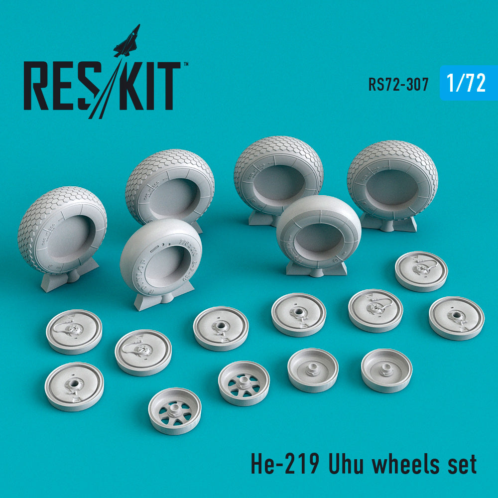 ResKit RS72-0307 1:72 Heinkel He-219A-0/A-7 UHU wheels set