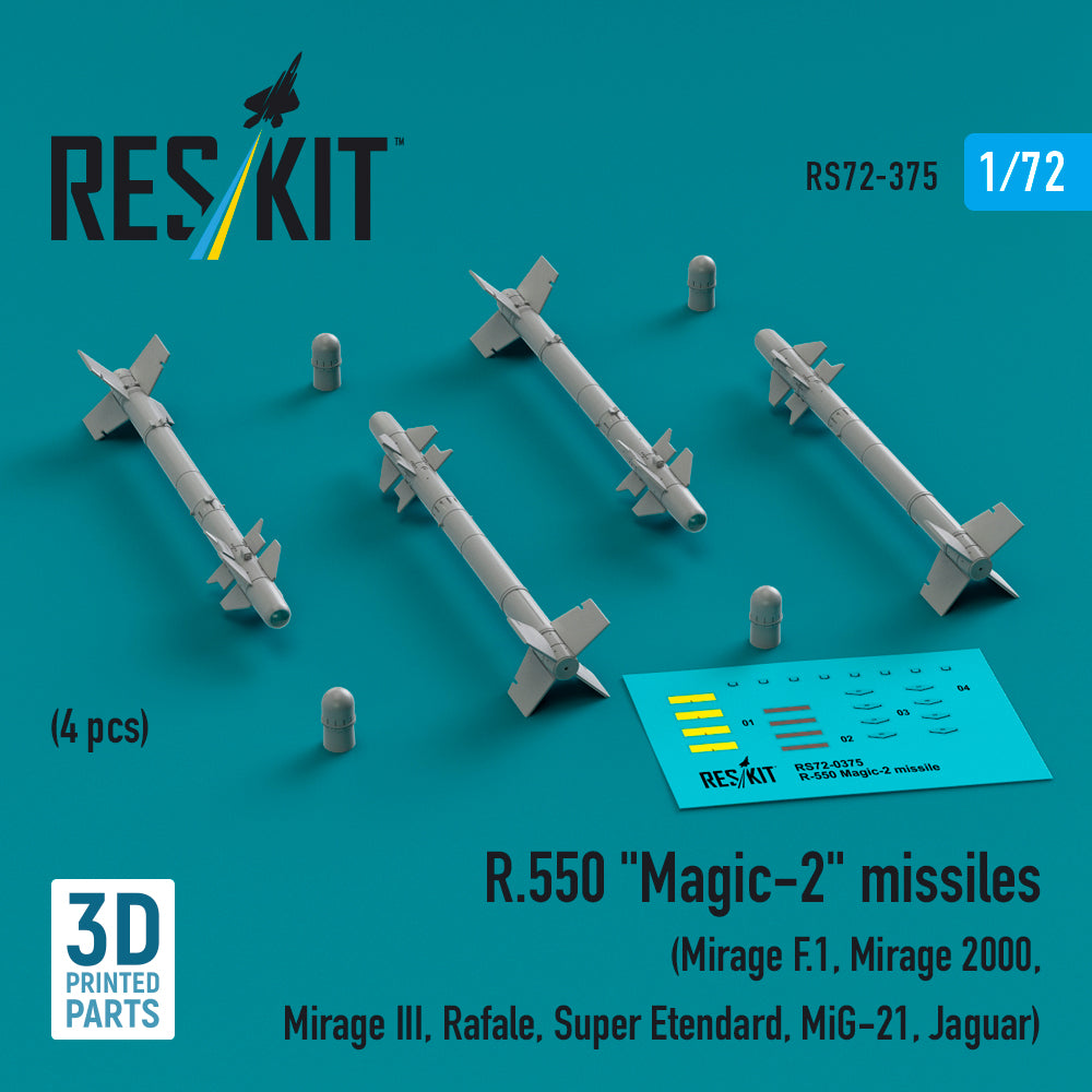 ResKit RS72-0375 1:72 R.550 Magic-2 missiles
