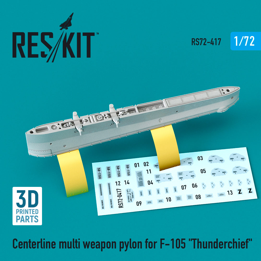 ResKit RS72-0417 1:72 F-105D/G Thunderchief Multi Weapon Pylon