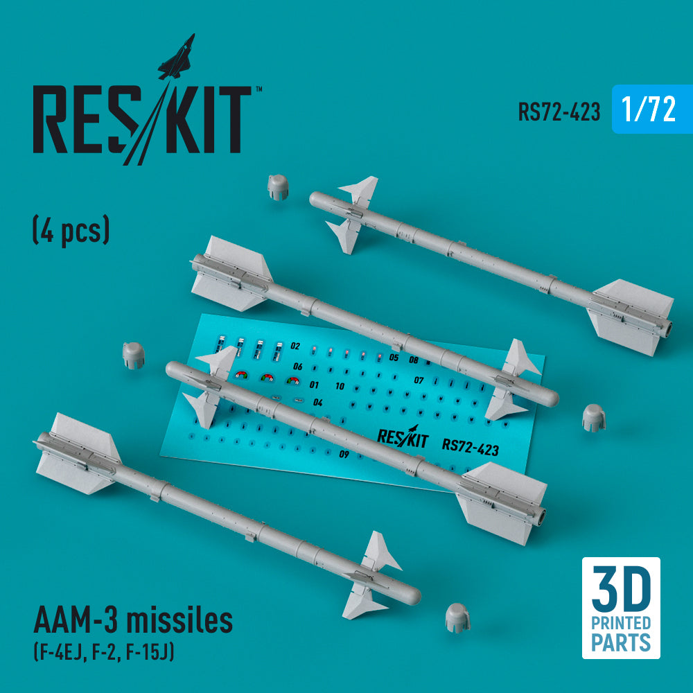 ResKit RS72-0423 1:72 AAM-3 missiles