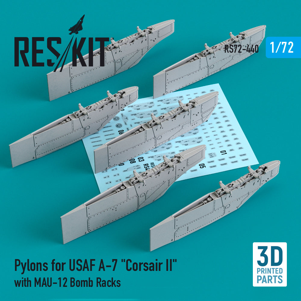 ResKit RS72-0440 1:72 USAF A-7 Corsair II MAU-12 Pylons