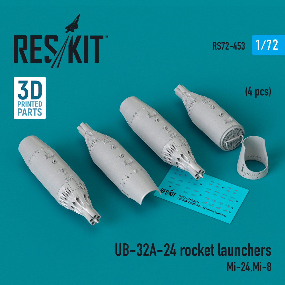 ResKit RS72-0453 1:72 UB-32A-24 rocket launchers