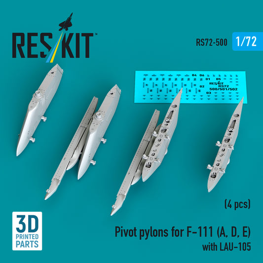 ResKit RS72-0500 1:72 Pivot pylons for General-Dynamics F-111
