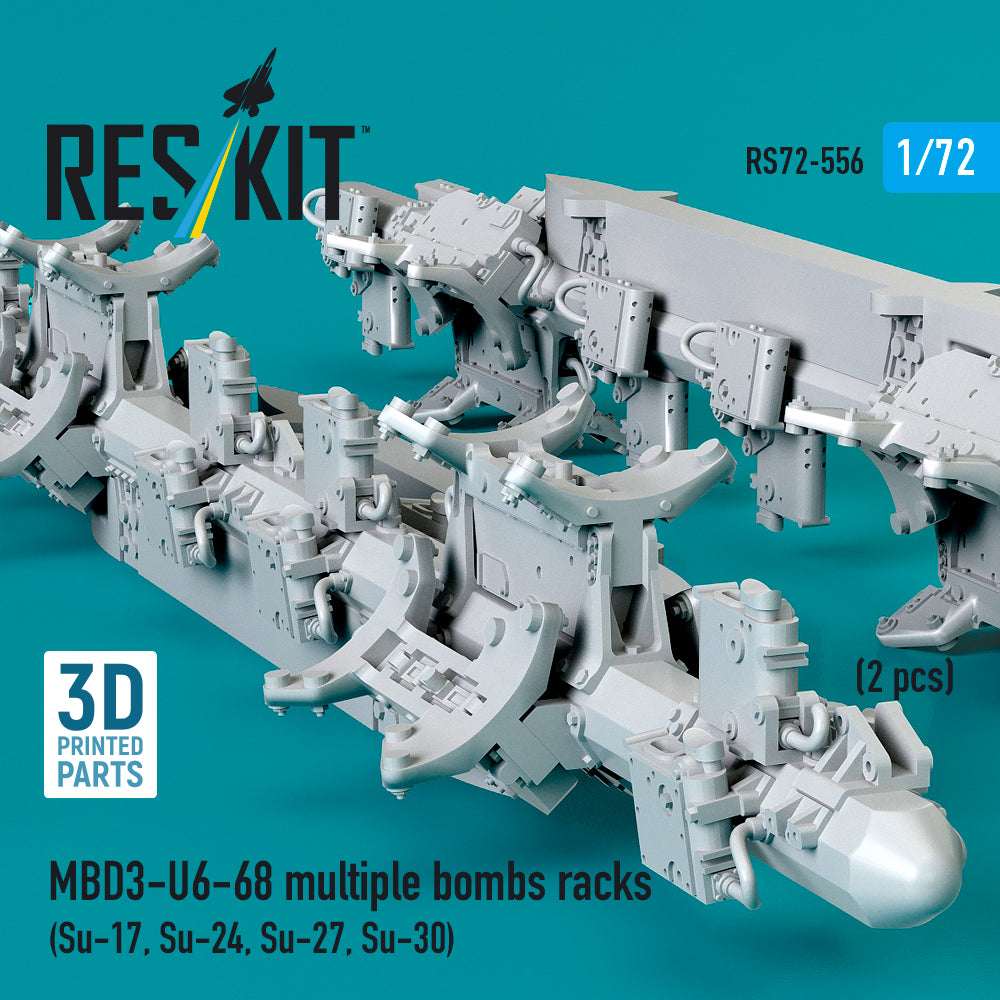 ResKit RS72-0556 1:72 MBD3-U6-68 multiple bombs racks