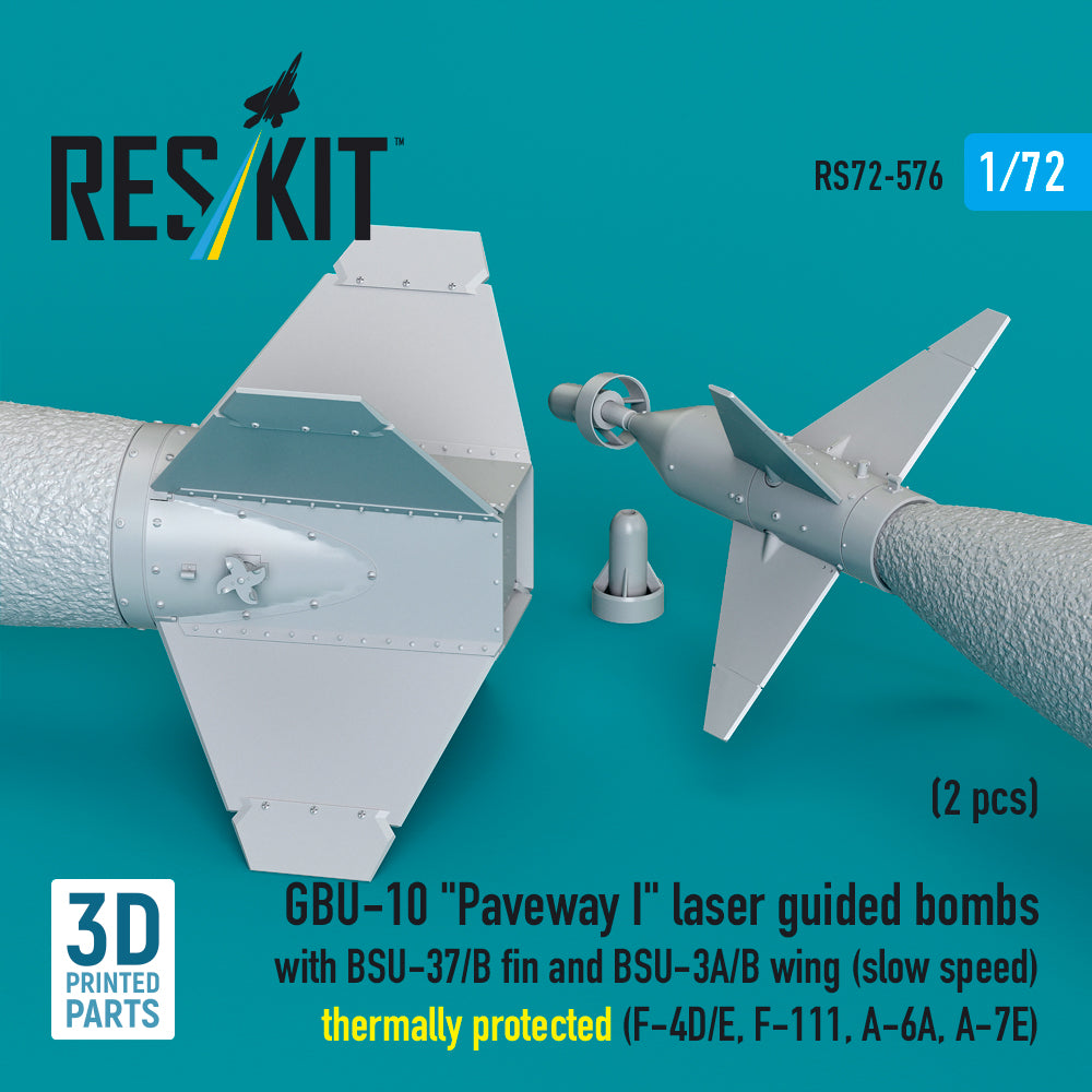 ResKit RS72-0576 1:72 GBU-10 Paveway I Laser Guided Bombs