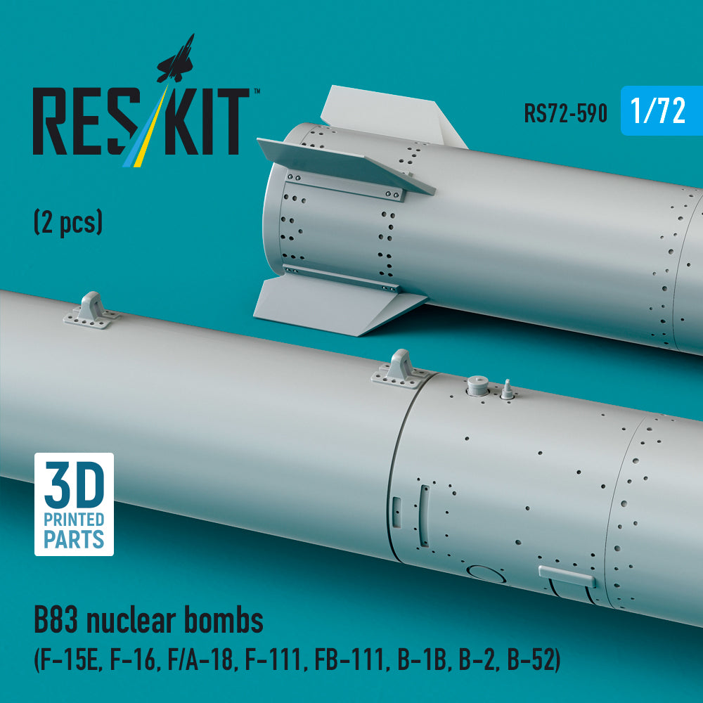 ResKit RS72-0590 1:72 B83 nuclear bombs