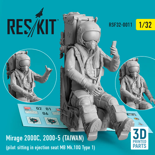 ResKit RSF32-0011 1:32 Dassault_Mirage 2000C, 2000-5