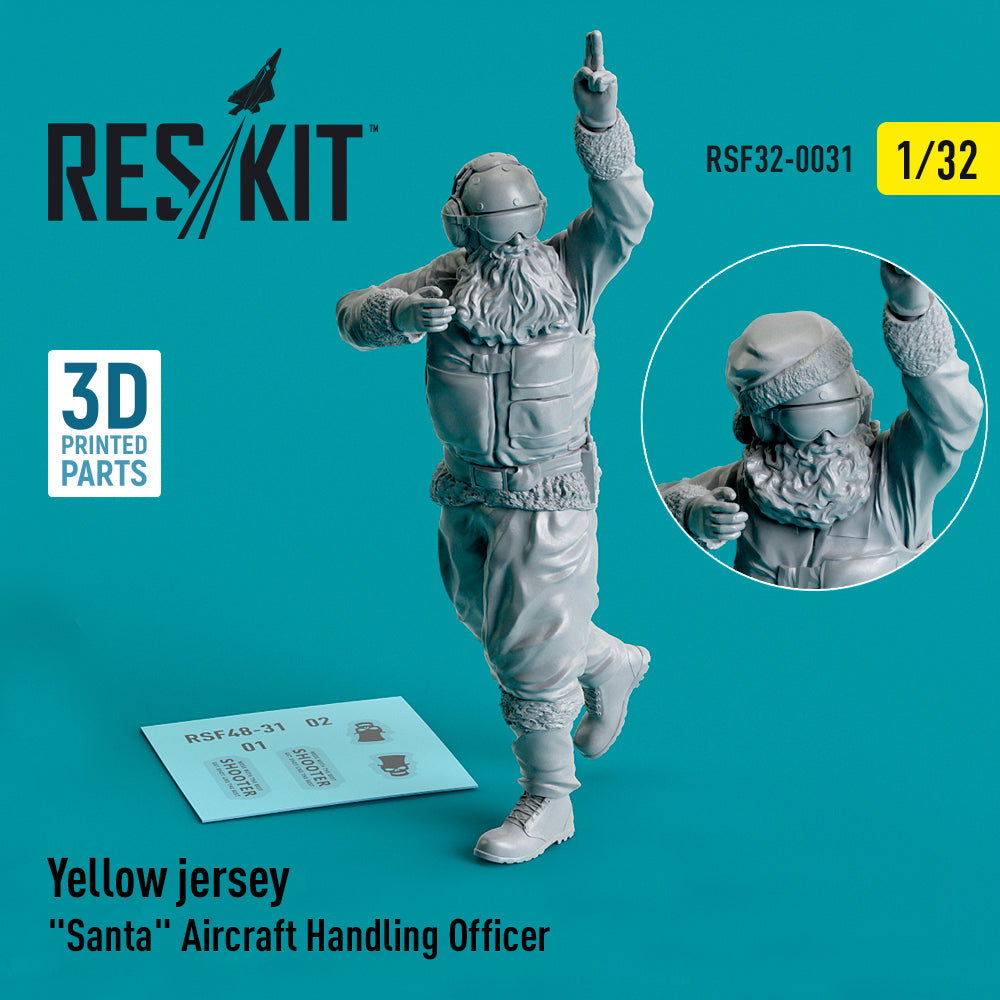 ResKit RSF32-0031 1:32 Yellow jersey Santa Aircraft Handling Officer