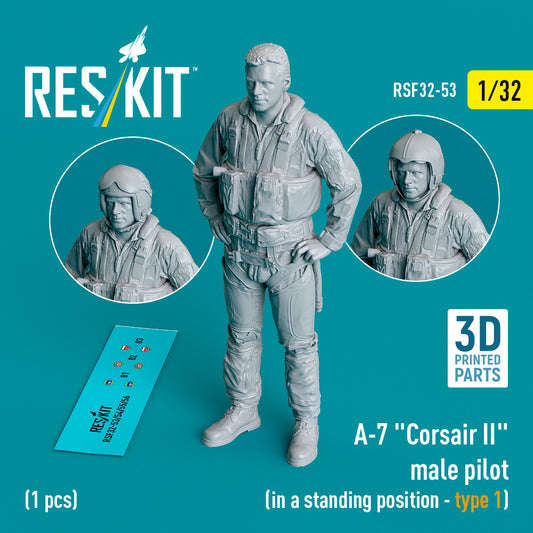 ResKit RSF32-0053 1:32 LTV A-7D/A-7E Corsair II male pilot
