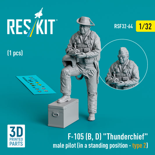 ResKit RSF32-0064 1:32 Republic F-105D/F-105F/F-105G Thunderchief male pilot