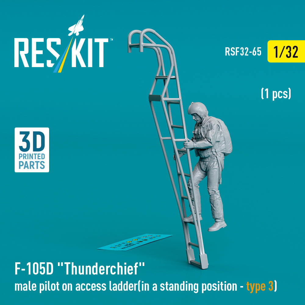 ResKit RSF32-0065 1:32 F-105D/F/G Male Pilot on Ladder