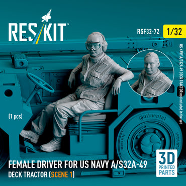 ResKit RSF32-0072 1:32 Female driver for US NAVY A/S32A-49 Deck Tractor