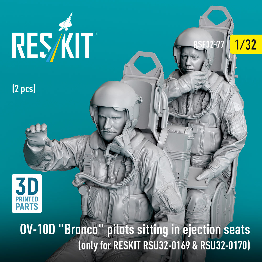 ResKit RSF32-0077 1:32 OV-10D Bronco Pilots in Ejection Seats