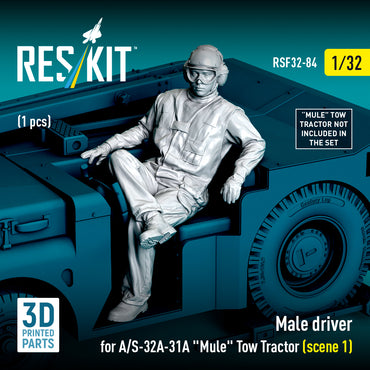 ResKit RSF32-0084 1:32 Male driver for A/S-32A-31A "Mule" Tow Tractor