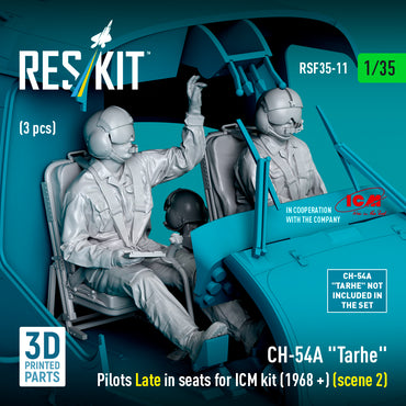 ResKit RSF35-0011 1:35 Sikorsky CH-54A Tarhe Pilots Late in seats
