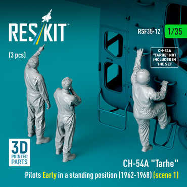 ResKit RSF35-0012 1:35 Sikorsky CH-54A Tarhe pilots Early in a standing position