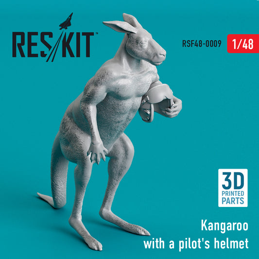 ResKit RSF48-0009 1:48 Kangaroo with a pilot's helmet 3D-Printed