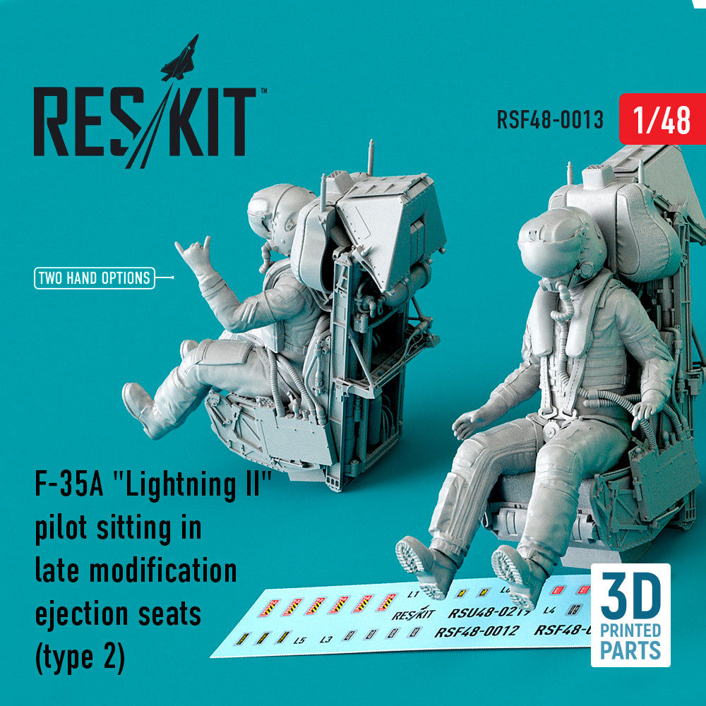 ResKit RSF48-0013 1:48 F-35A Pilot in Ejection Seat