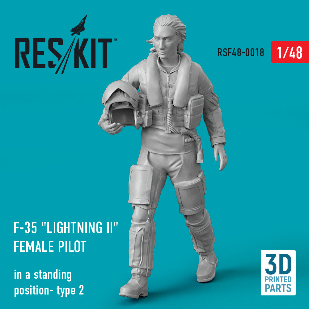 ResKit RSF48-0018 1:48 Lockheed-Martin F-35A/F-35B Lightning female pilot