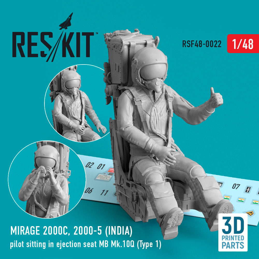 ResKit RSF48-0022 1:48 Dassault_Mirage 2000C, 2000-5